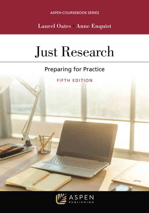 Book cover of Just Research: Preparing For Practice (5) (Aspen Coursebook Ser.)