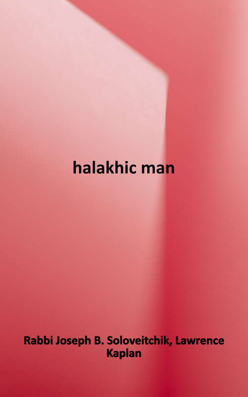 Book cover of Halakhic Man