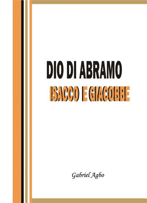 Book cover of Dio di Abramo, Isacco e Giacobbe