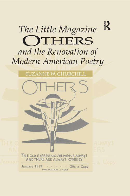 Book cover of The Little Magazine Others and the Renovation of Modern American Poetry