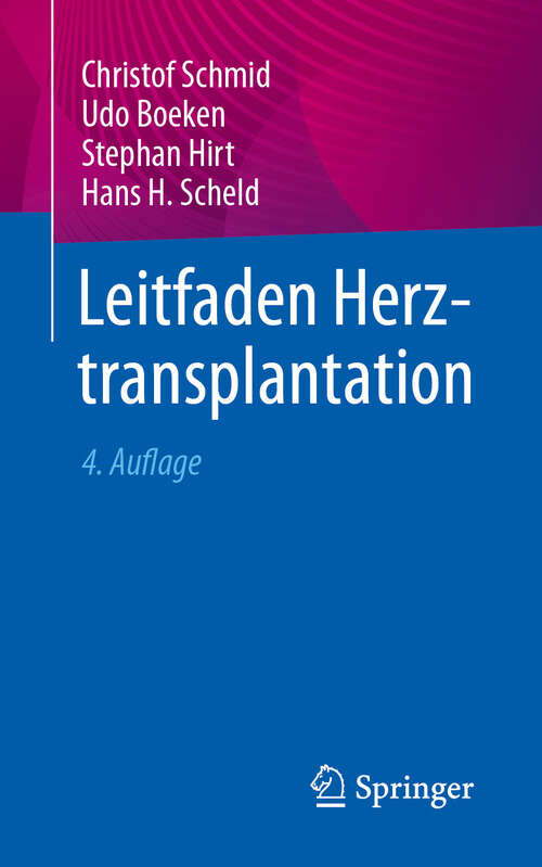 Book cover of Leitfaden Herztransplantation (4. Auflage 2024)