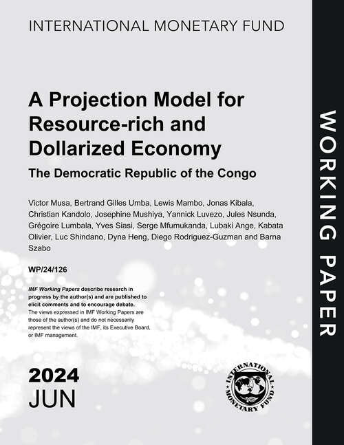 Book cover of A Projection Model for Resource-rich and Dollarized Economy: The Democratic Republic of the Congo (Imf Working Papers)