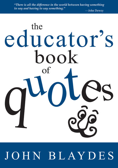 Book cover of The Educator's Book of Quotes