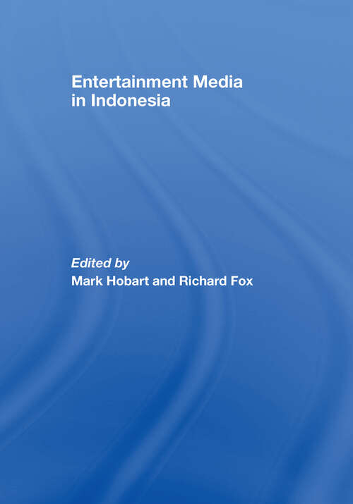 Book cover of Entertainment Media in Indonesia