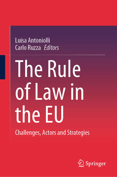 Book cover of The Rule of Law in the EU: Challenges, Actors and Strategies (2024)