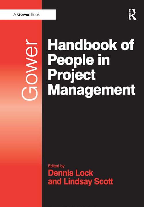 Book cover of Gower Handbook of People in Project Management (Project and Programme Management Practitioner Handbooks)