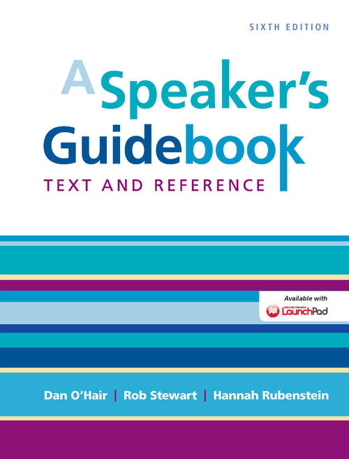 Book cover of A Speaker’s Guidebook: Text and Reference (Sixth Edition)