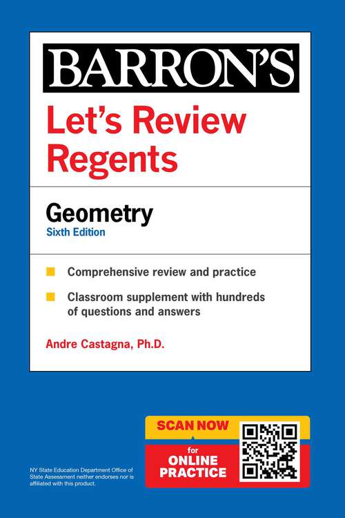 Book cover of Let's Review Regents: Geometry, Sixth Edition (Sixth Edition) (Barron's New York Regents)