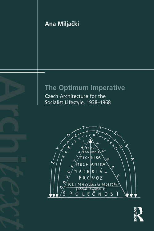 Book cover of The Optimum Imperative: Czech Architecture for the Socialist Lifestyle, 1938–1968 (Architext)