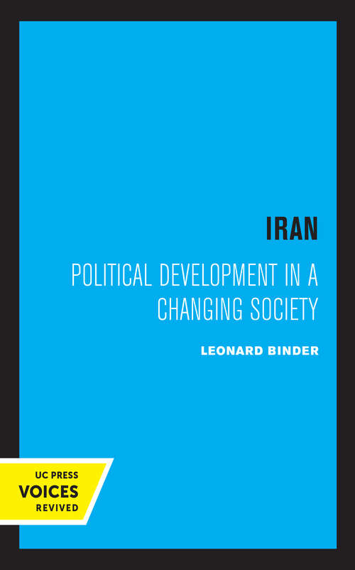 Book cover of Iran: Political Development in a Changing Society