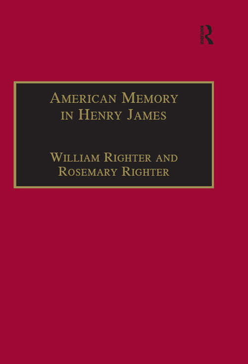 Book cover of American Memory in Henry James: Void and Value