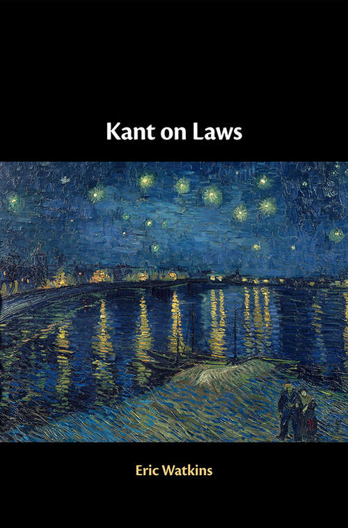 Book cover of Kant on Laws
