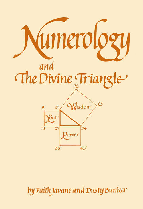 Book cover of Numerology and the Divine Triangle