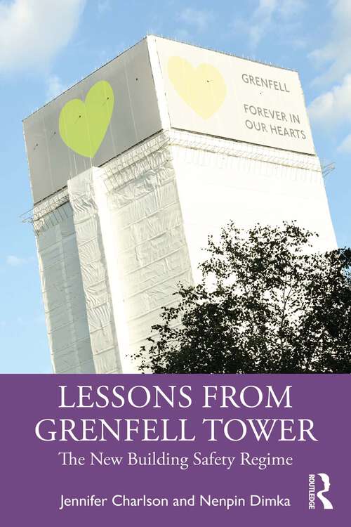 Book cover of Lessons from Grenfell Tower: The New Building Safety Regime