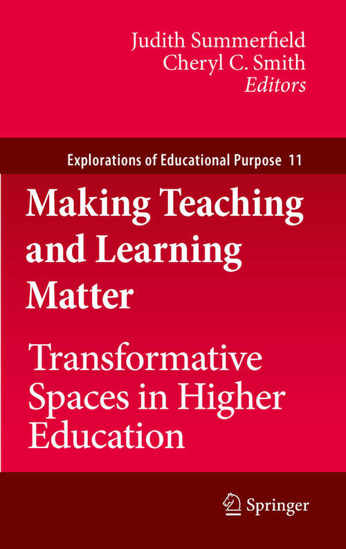 Book cover of Making Teaching and Learning Matter