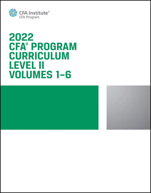 Book cover of 2022 CFA Program Curriculum Level II Box Set