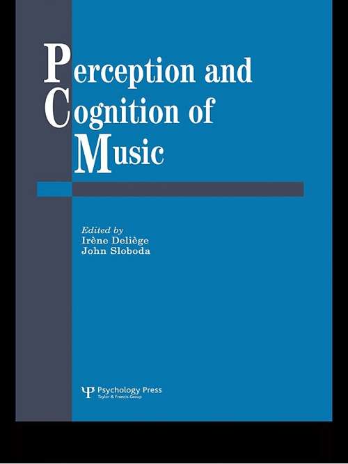 Book cover of Perception And Cognition Of Music