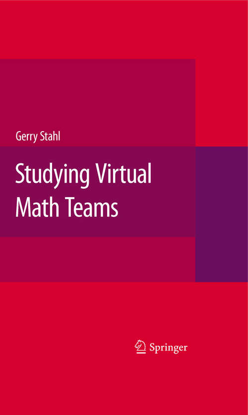 Book cover of Studying Virtual Math Teams