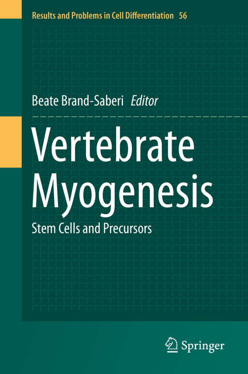 Book cover of Vertebrate Myogenesis