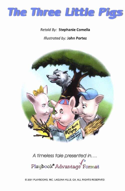 Book cover of The Three Little Pigs