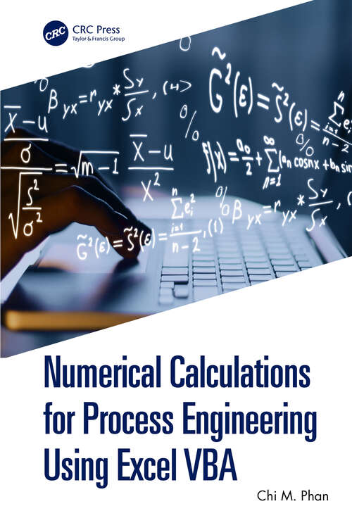 Book cover of Numerical Calculations for Process Engineering Using Excel VBA