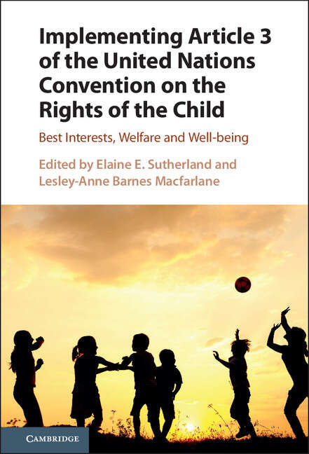 Book cover of Implementing Article 3 of the United Nations Convention on the Rights of the Child