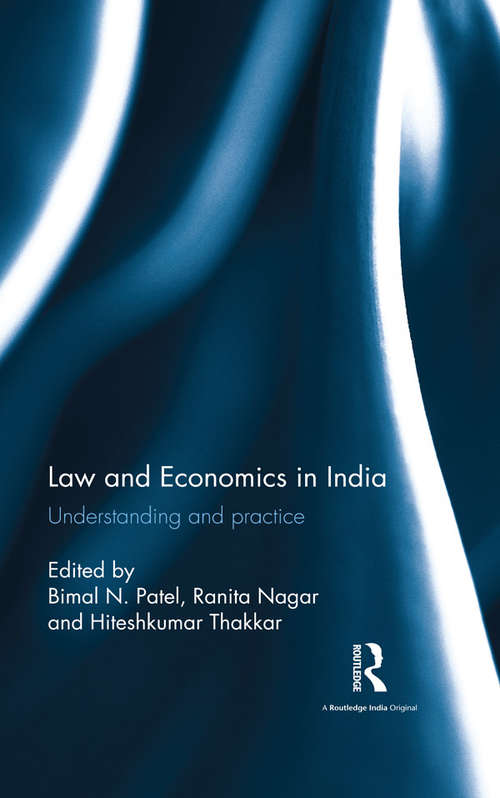 Book cover of Law and Economics in India: Understanding and practice