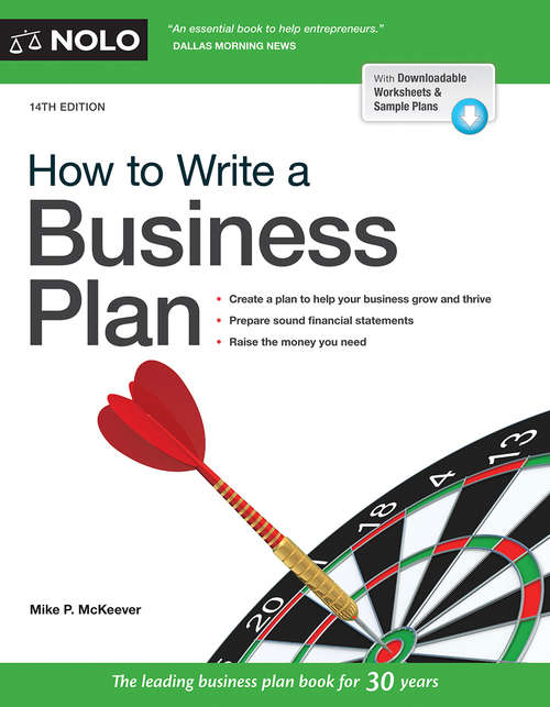 Book cover of How to Write a Business Plan (Fourteenth Edition)