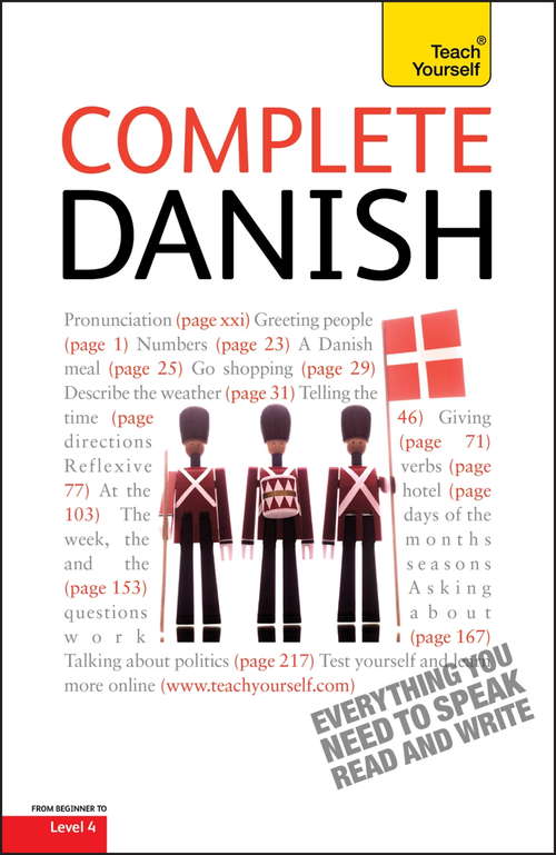 Book cover of Complete Danish Beginner to Intermediate Course: Learn to read, write, speak and understand a new language with Teach Yourself