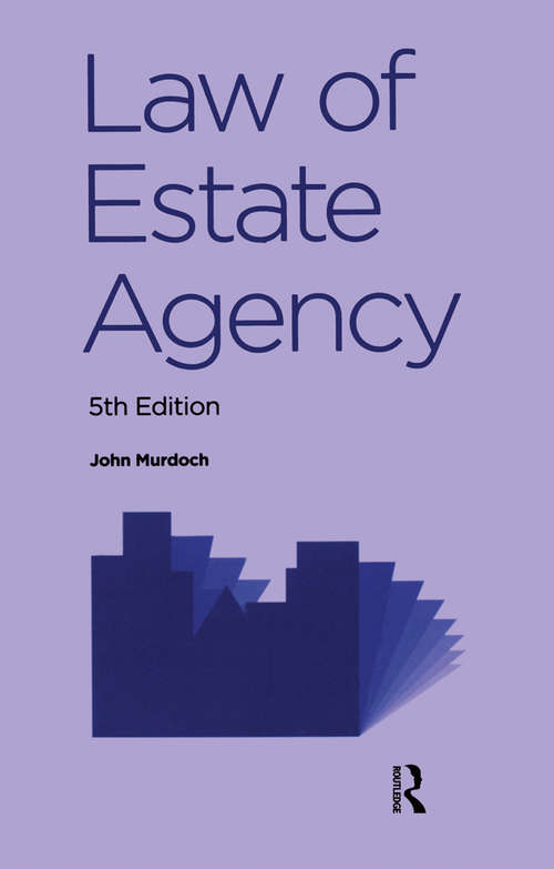 Book cover of Law of Estate Agency (5)