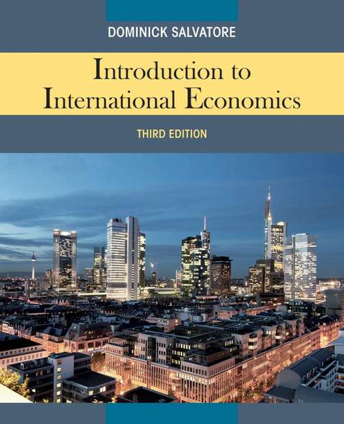 Book cover of Introduction to International Economics (Third Edition)