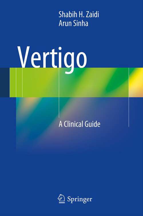 Book cover of Vertigo: A Clinical Guide