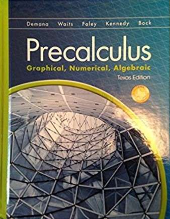 Book cover of Precalculus: Graphical, Numerical, Algebraic
