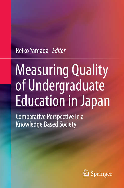 Book cover of Measuring Quality of Undergraduate Education in Japan