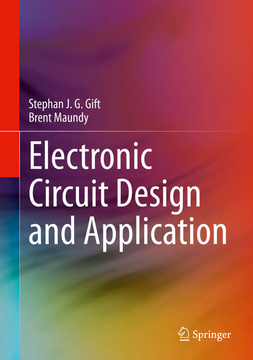 Book cover of Electronic Circuit Design and Application (1st ed. 2021)