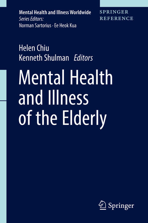 Book cover of Mental Health and Illness of the Elderly