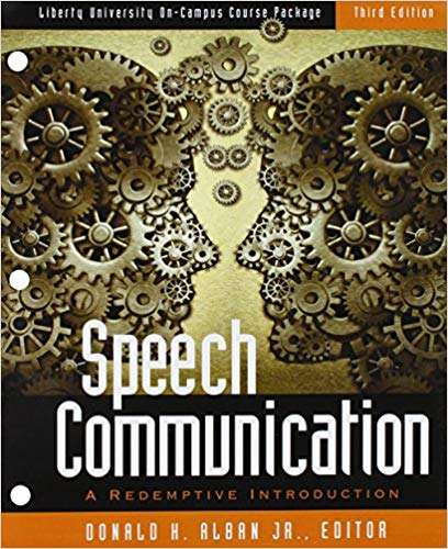 Book cover of Speech Communication: A Redemptive Introduction (Third Edition)