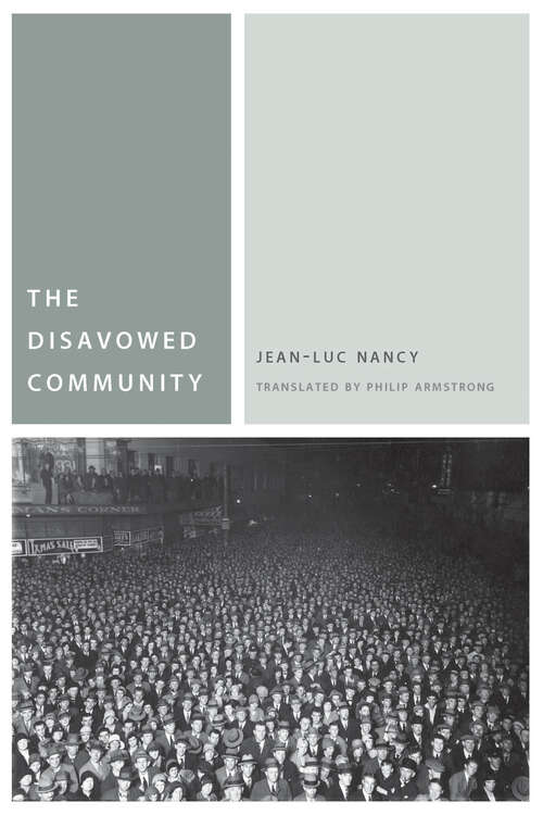 Book cover of The Disavowed Community (Commonalities)