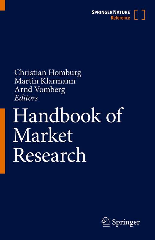 Book cover of Handbook of Market Research (1st ed. 2022)