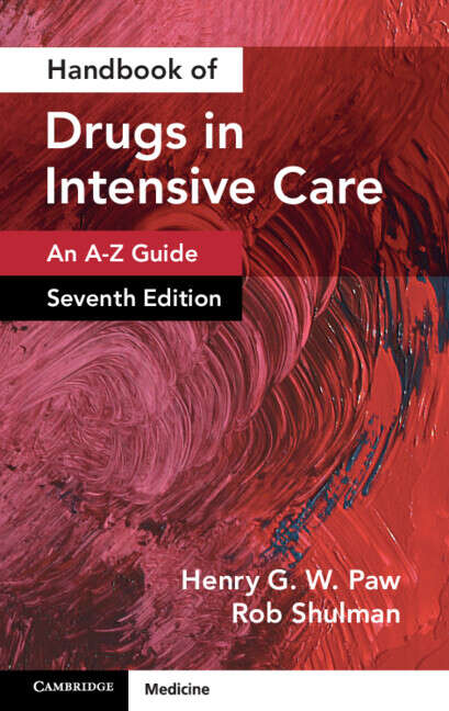 Book cover of Handbook of Drugs in Intensive Care: An A-Z Guide (7)