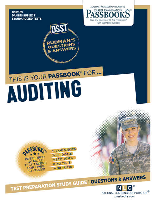 Book cover of AUDITING: Passbooks Study Guide (DANTES Subject Standardized Tests (DSST): C-2009)