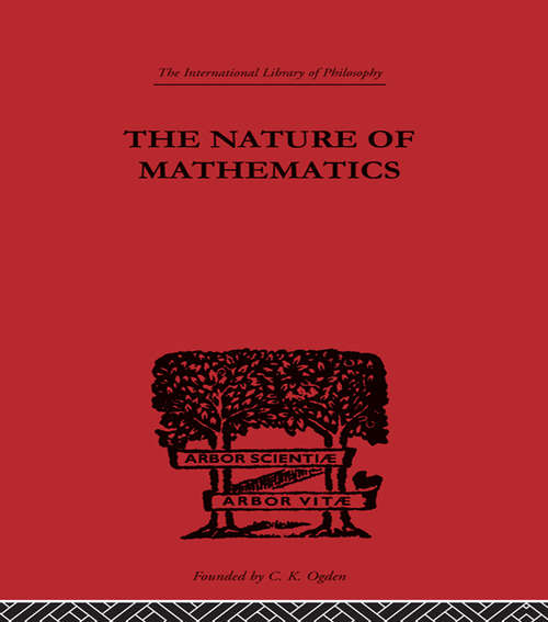 Book cover of Nature Of Mathematics Ilphil28