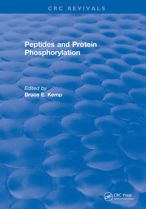 Book cover of Peptides and Protein Phosphorylation