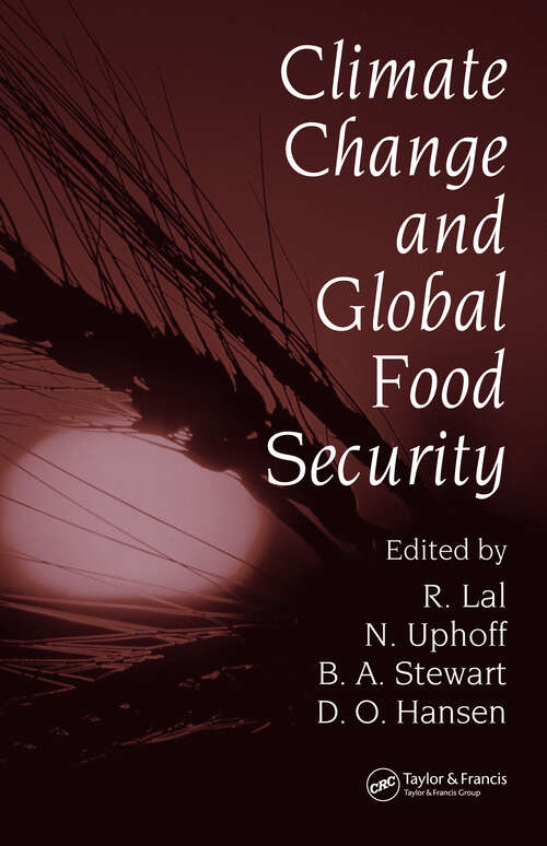 Book cover of Climate Change and Global Food Security (1)