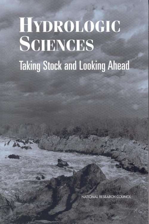 Book cover of Hydrologic Sciences: Taking Stock and Looking Ahead