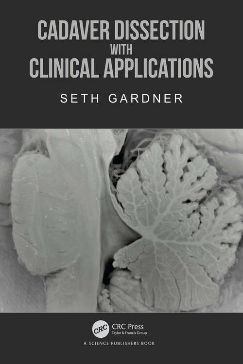 Book cover of Cadaver Dissection with Clinical Applications