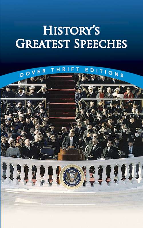Book cover of History's Greatest Speeches (Dover Thrift Editions)