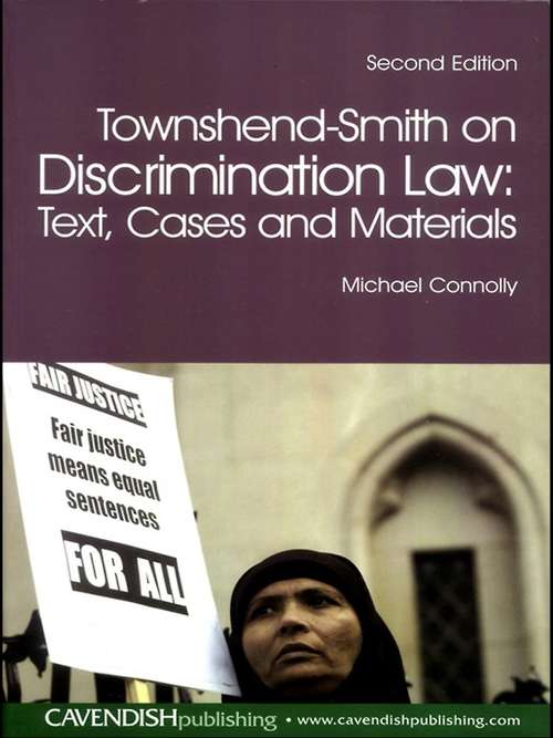 Book cover of Townshend-Smith on Discrimination Law: Text, Cases and Materials (2)