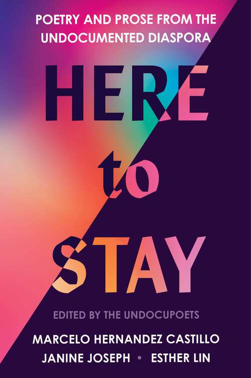 Book cover of Here to Stay: Poetry and Prose from the Undocumented Diaspora