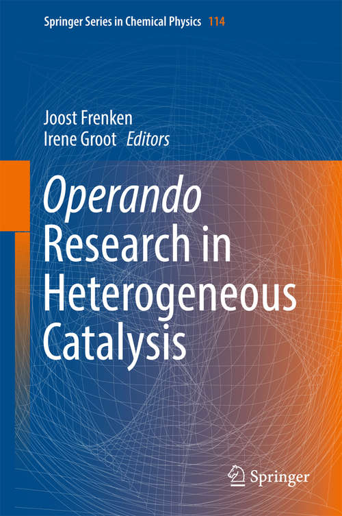 Book cover of Operando Research in Heterogeneous Catalysis